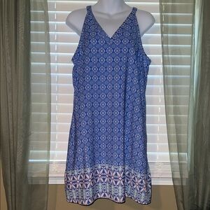 Skies are Blue size medium dress blue with coral
